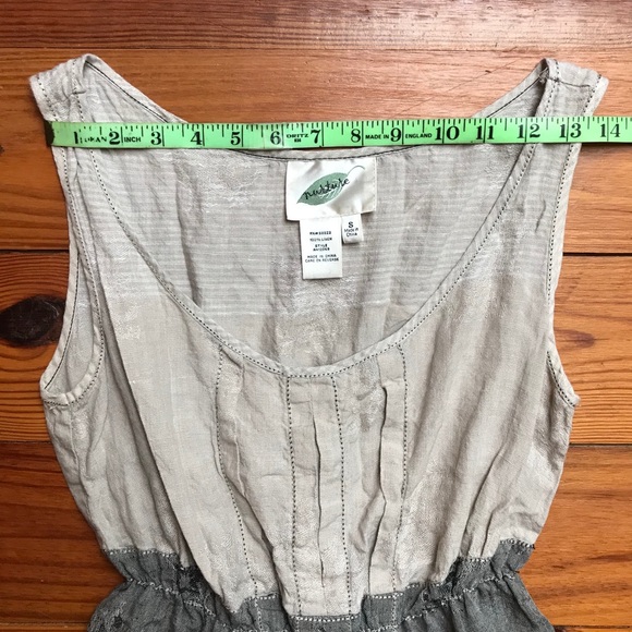Nurture Beige Gray Linen Dress, EUC, S - Picture 5 of 14